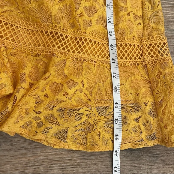 Antonio Melani Yellow Lace Midi Dress Women’s 4 Spring Summer Classic Colorful - Picture 9 of 10